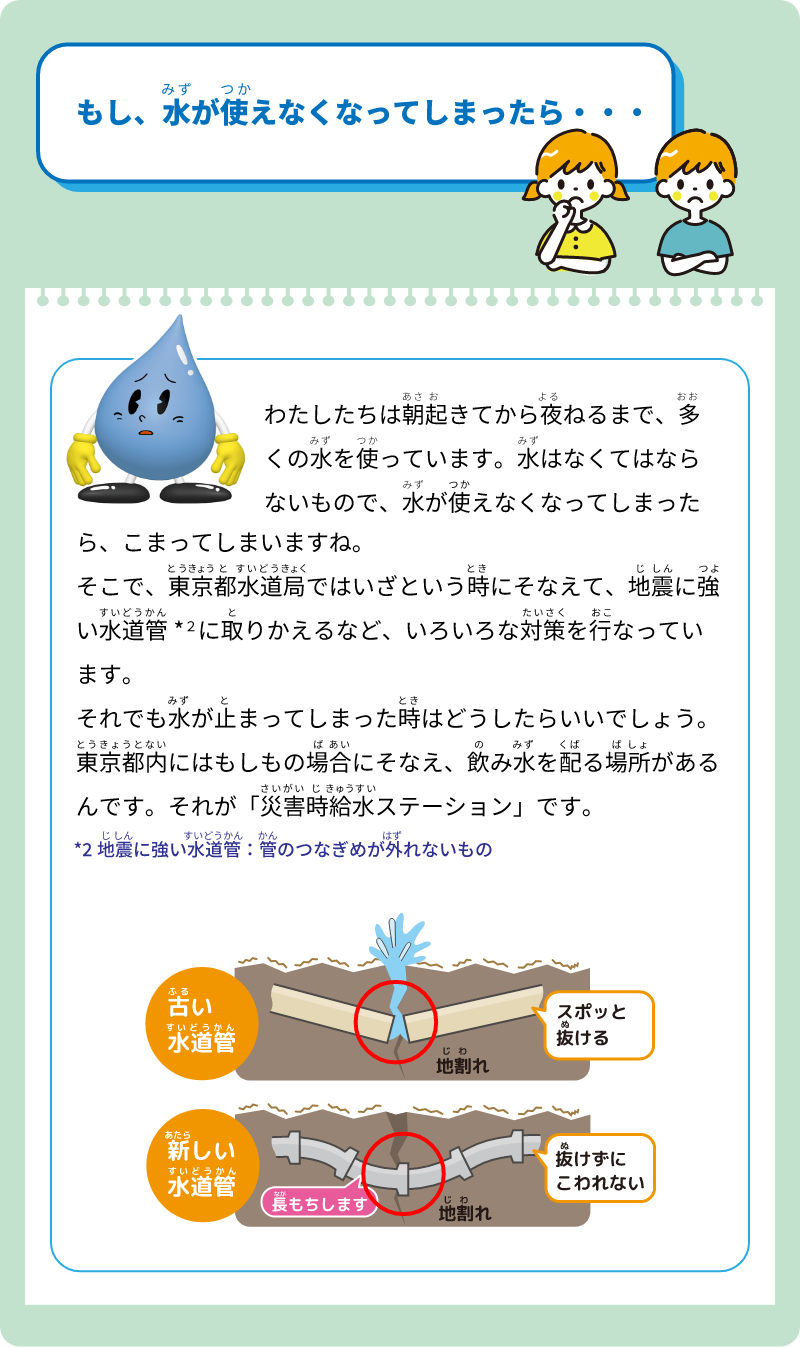 もし、水が使えなくなってしまったら・・・