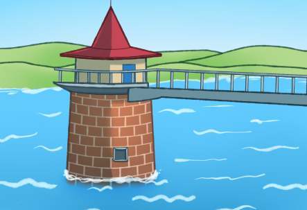 取水とうのイラスト1