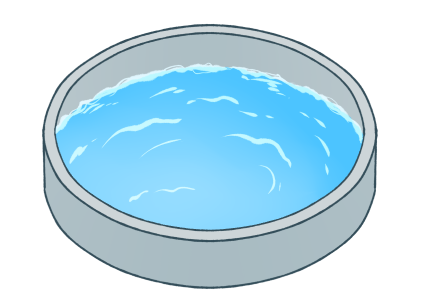 着水井のイラスト1