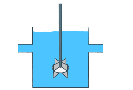 混和池のイラスト1
