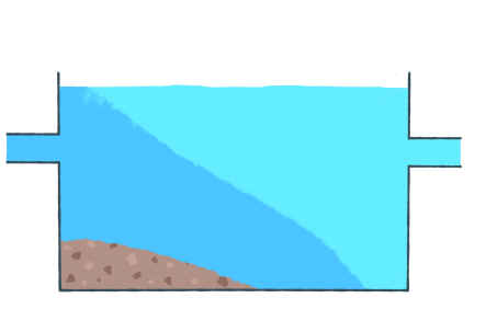 沈殿池のイラスト1