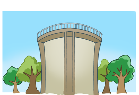 配水池のイラスト